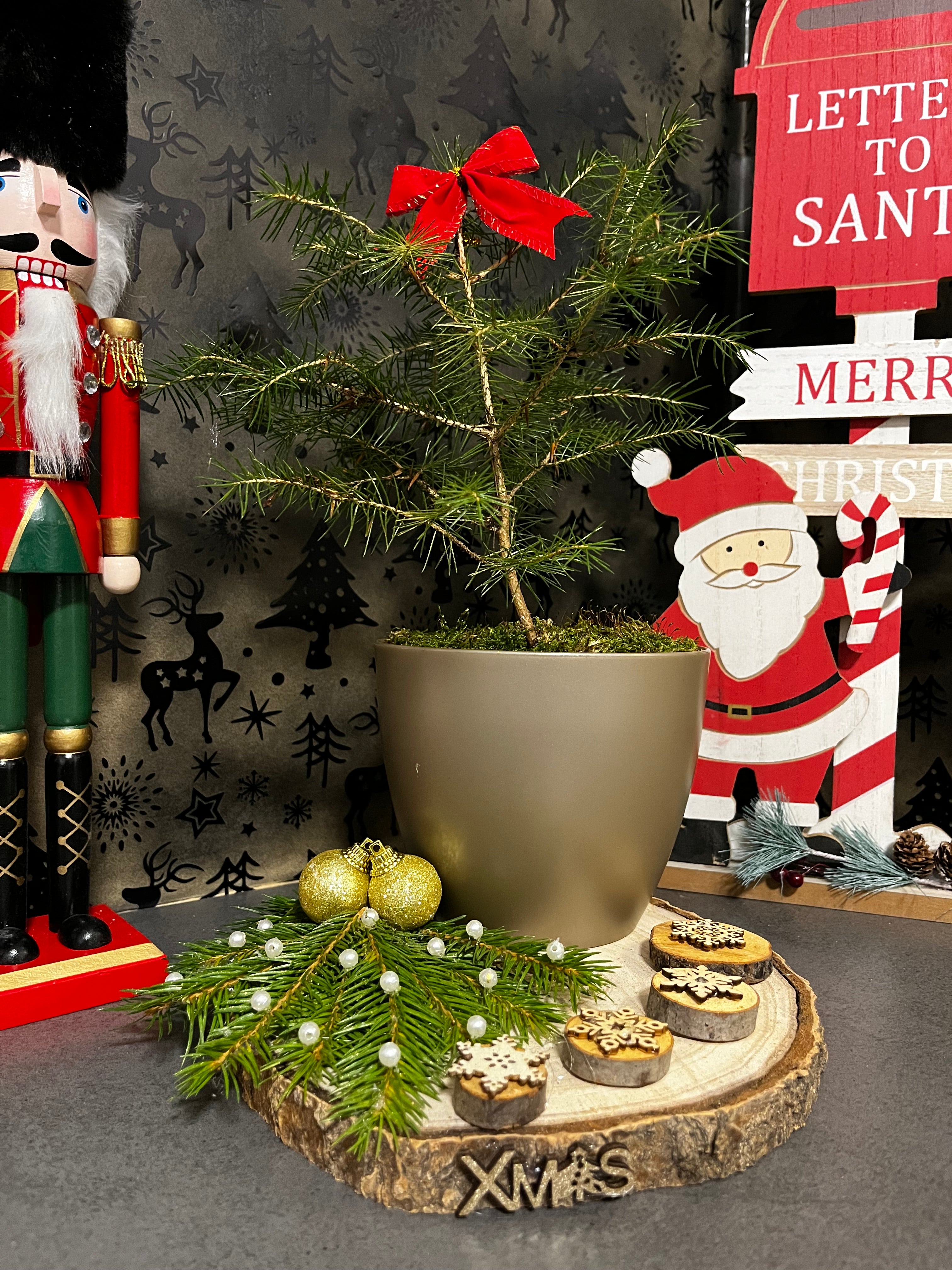 Golden Christmas Charm Tree