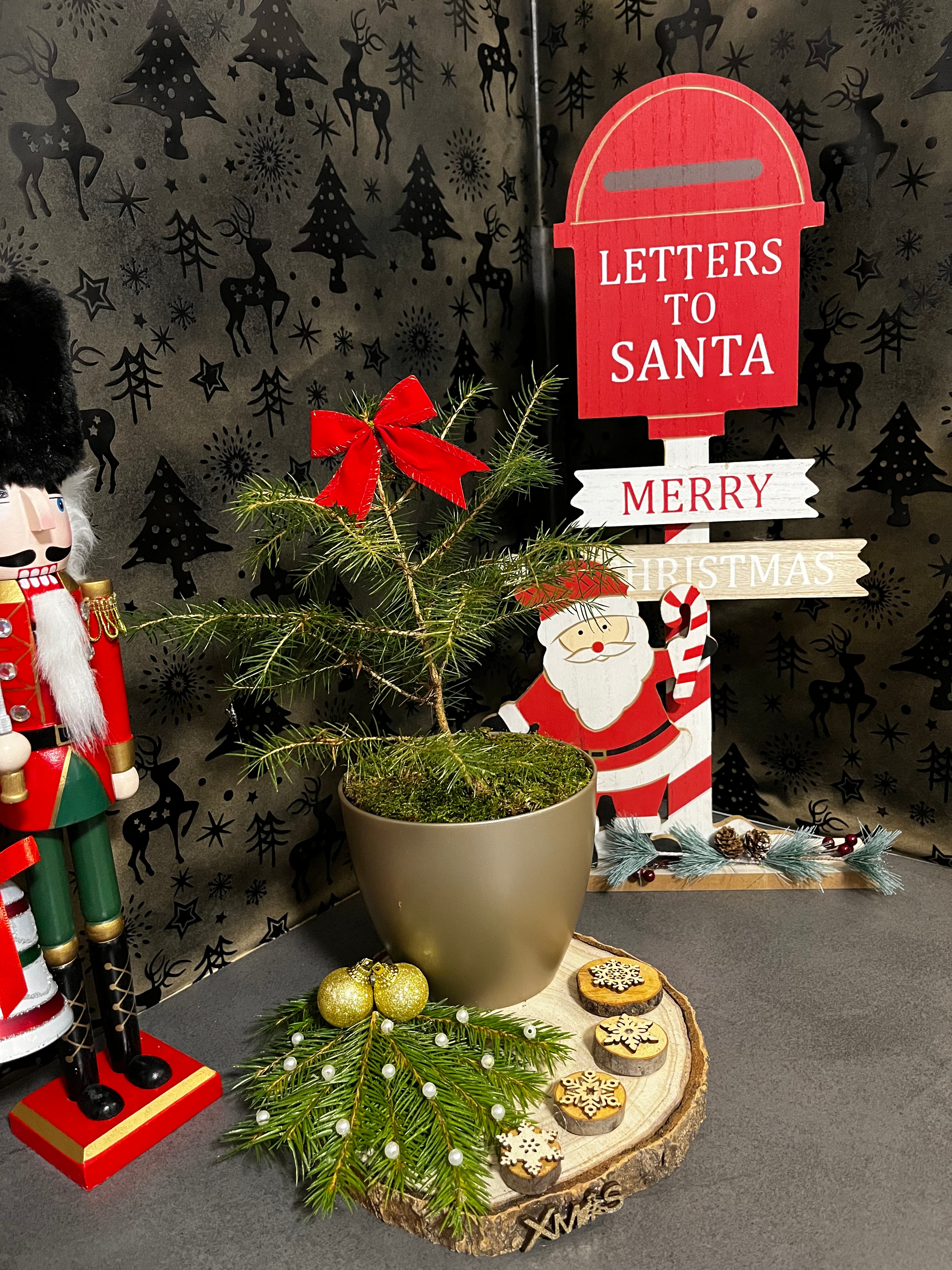 Golden Christmas Charm Tree