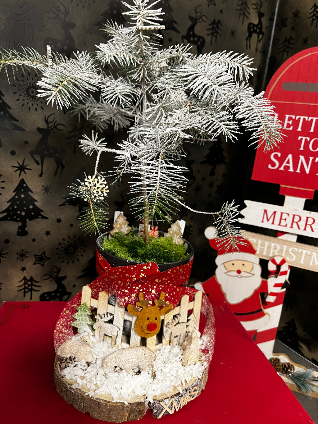 Rudolph’s Snowy Farm Christmas Tree