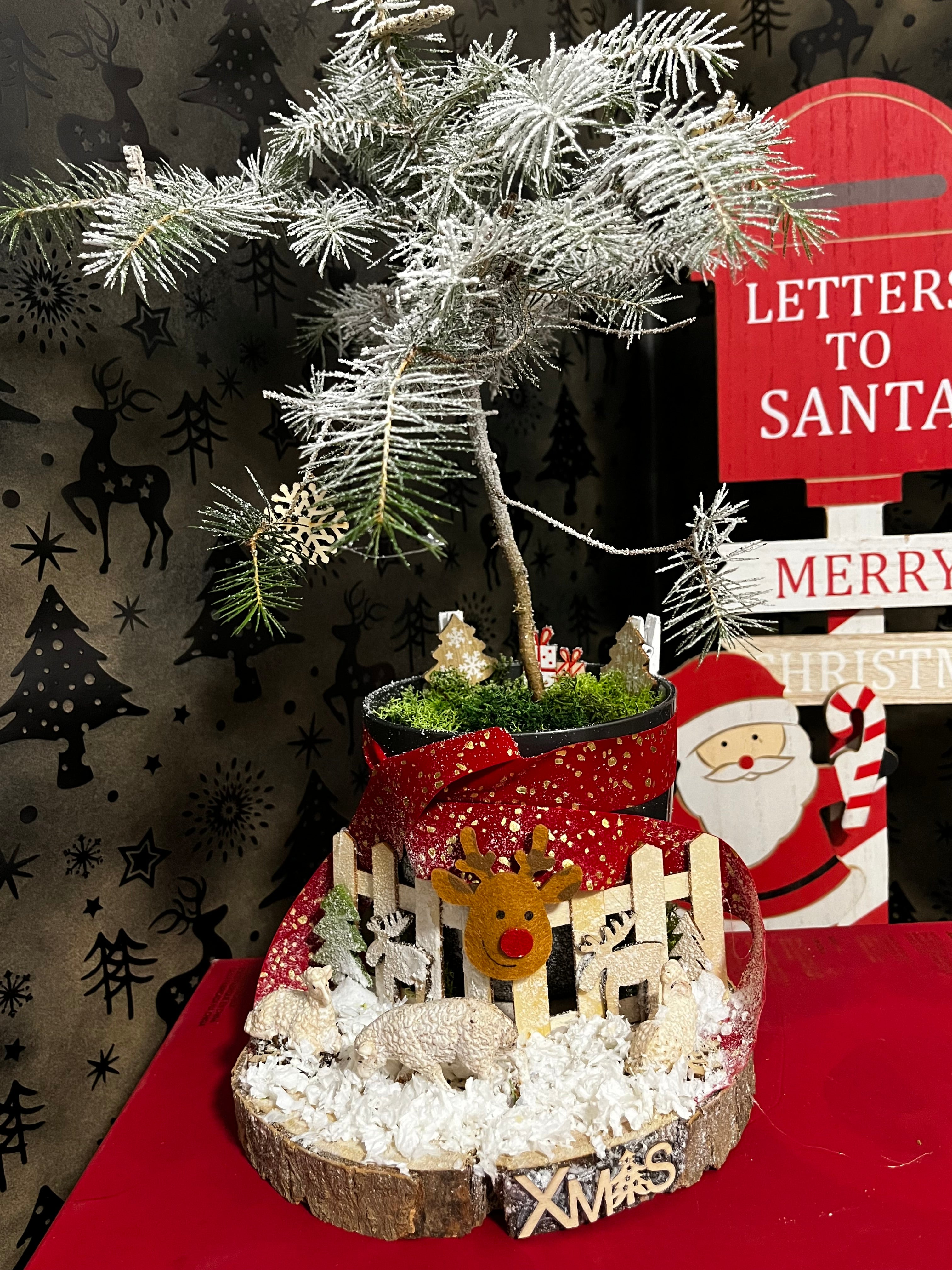 Rudolph’s Snowy Farm Christmas Tree