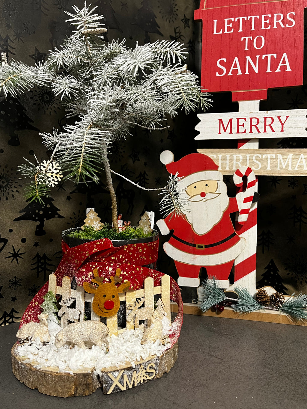 Rudolph’s Snowy Farm Christmas Tree