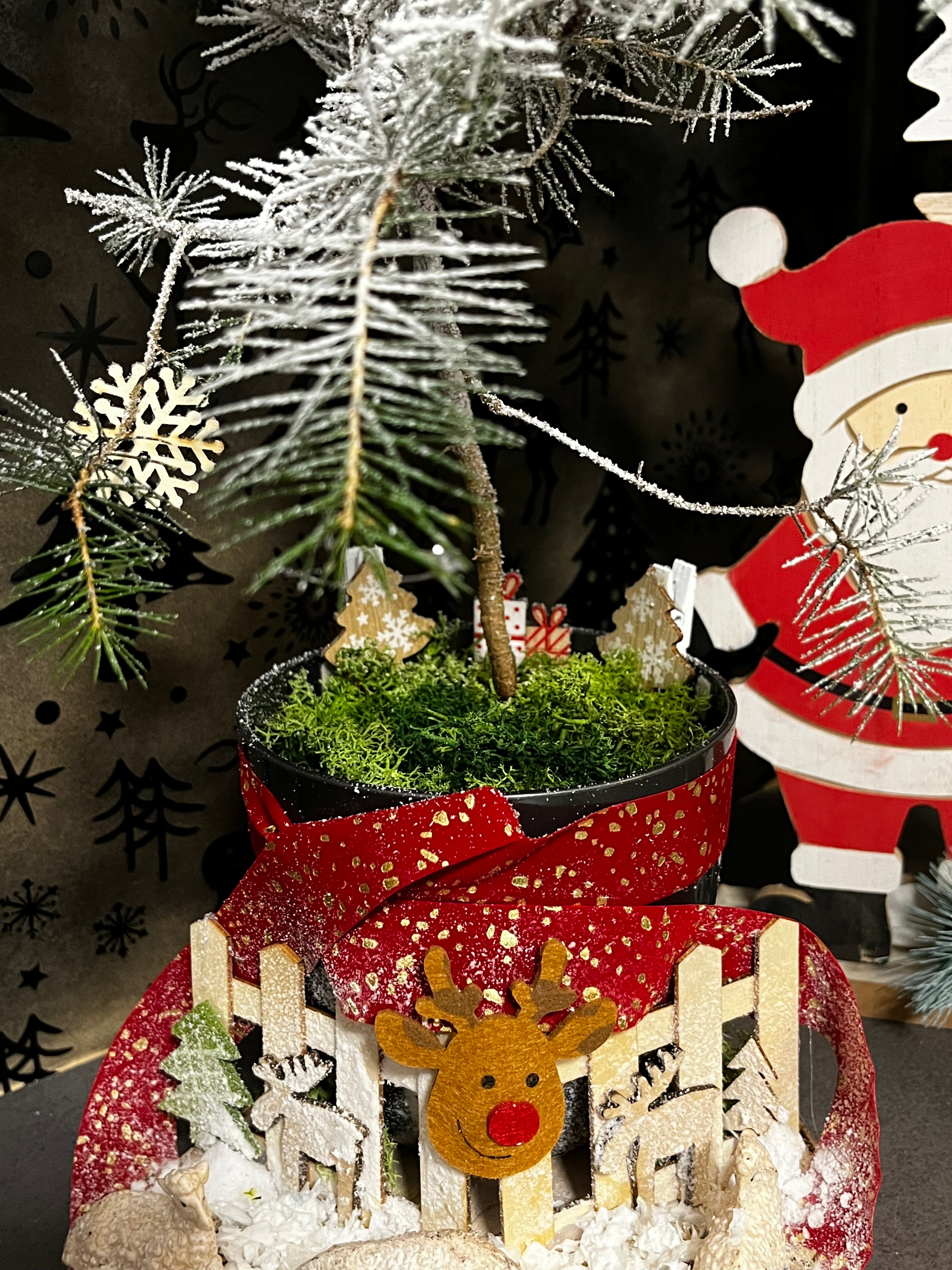 Rudolph’s Snowy Farm Christmas Tree