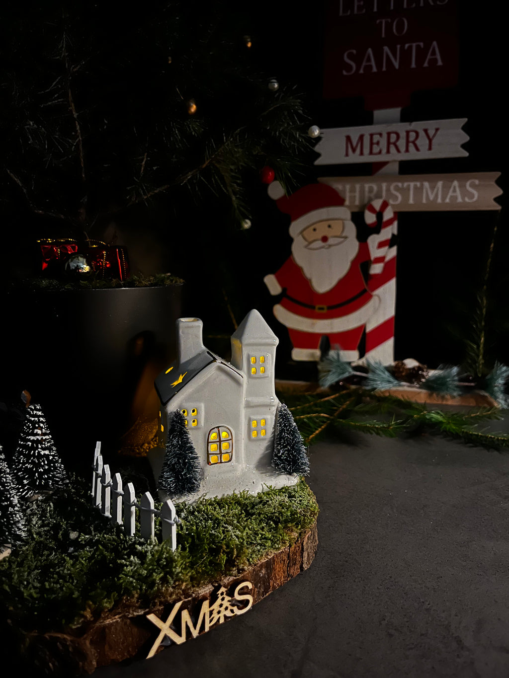 Mini Winter Village Tree