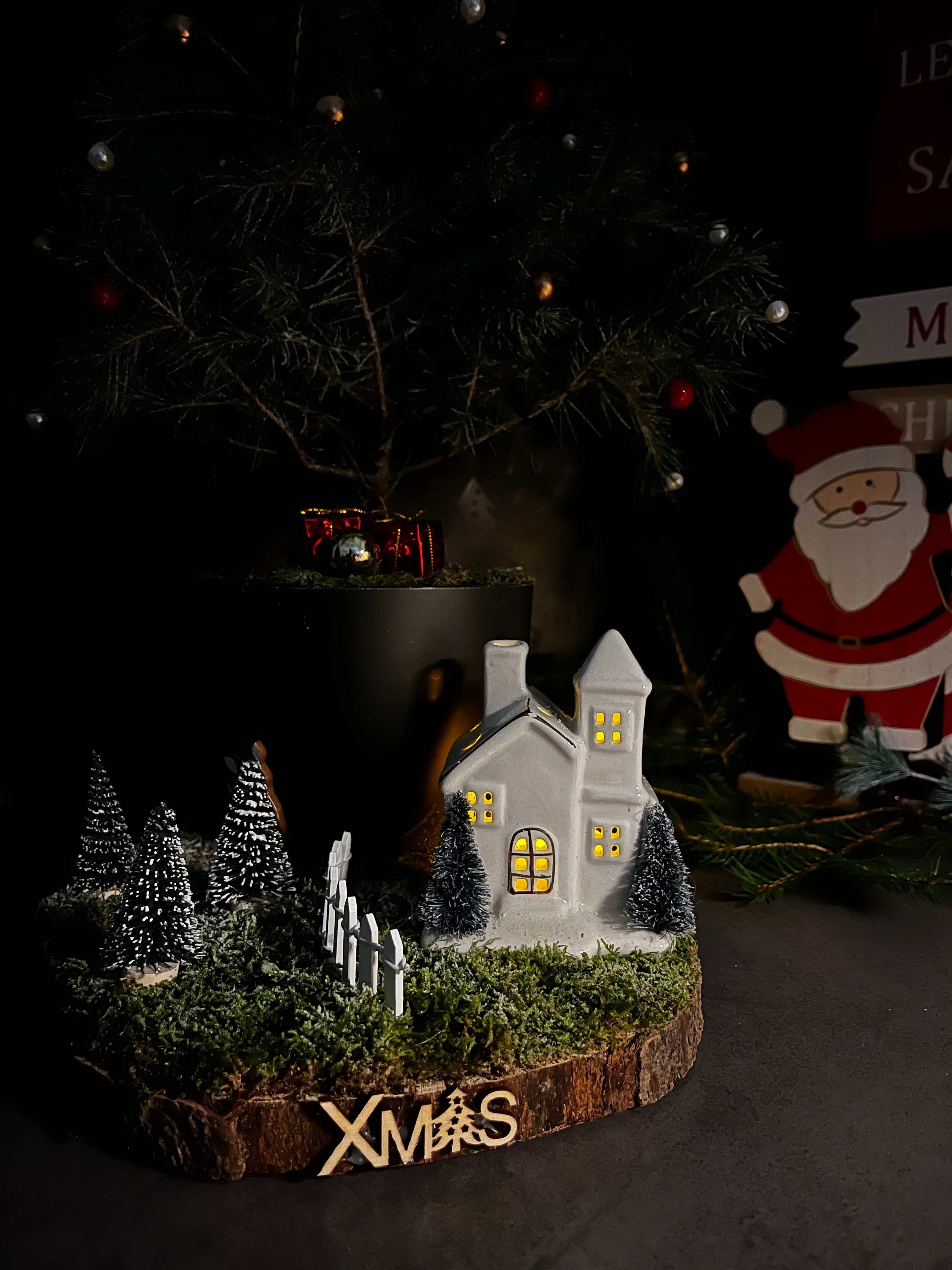 Mini Winter Village Tree