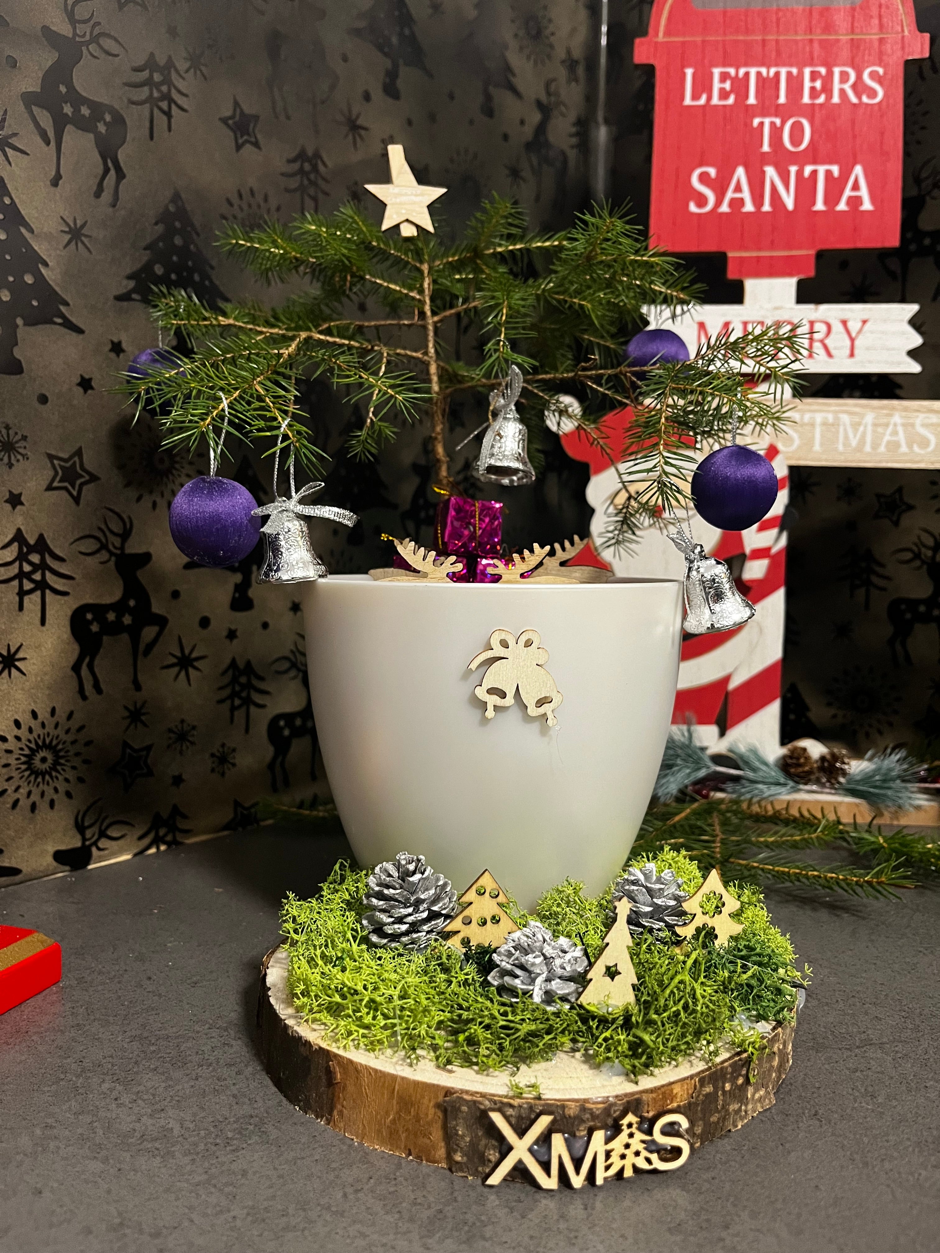Violet Spark Mini Christmas Tree