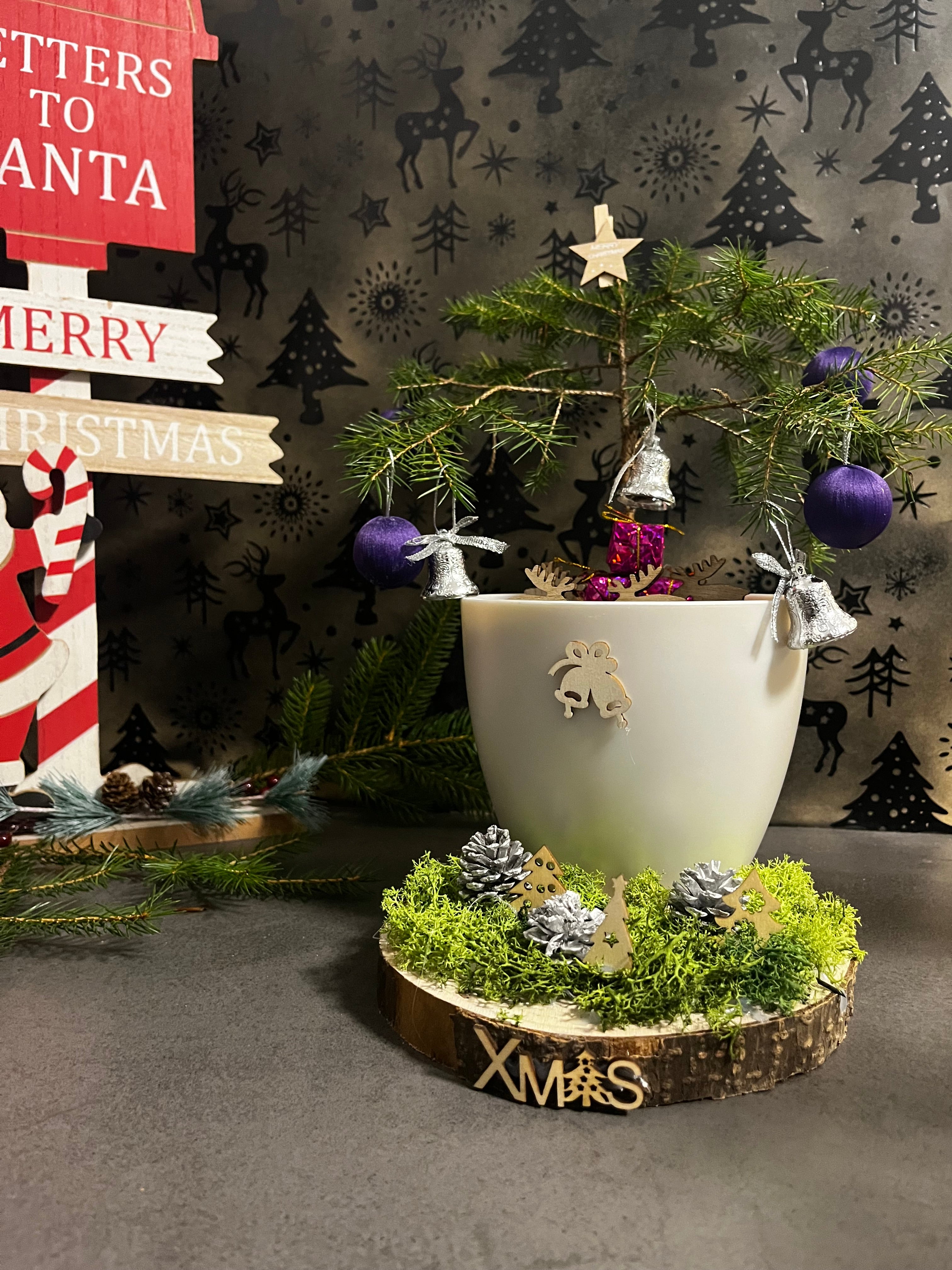 Violet Spark Mini Christmas Tree
