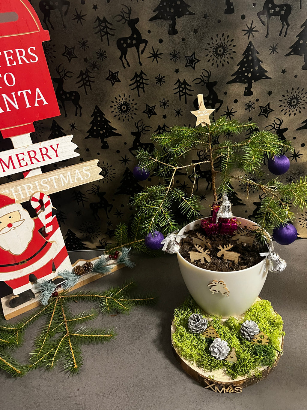 Violet Spark Mini Christmas Tree